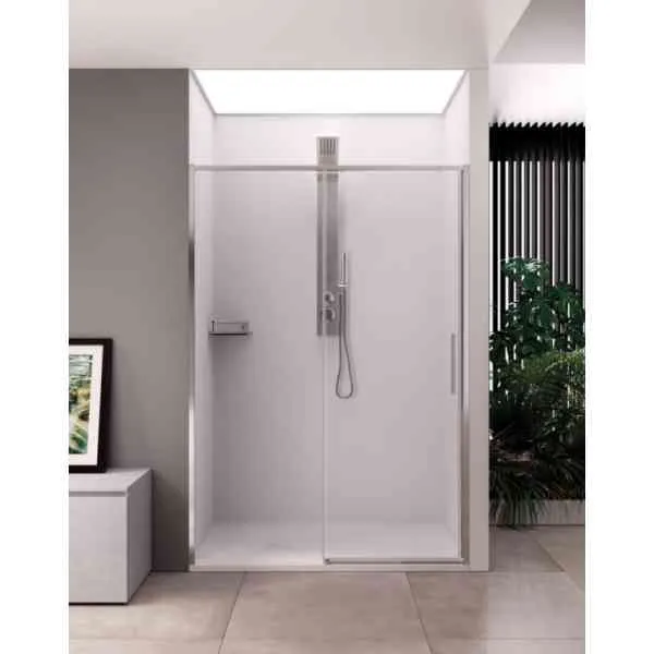 Lacus Torcello Chrome porta doccia scorrevole 100cm vetro 6mm