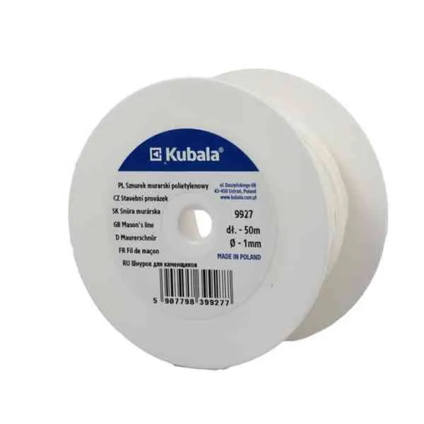 Kubala cordella muratore bianca 50 m x 1,0 mm tracciamento