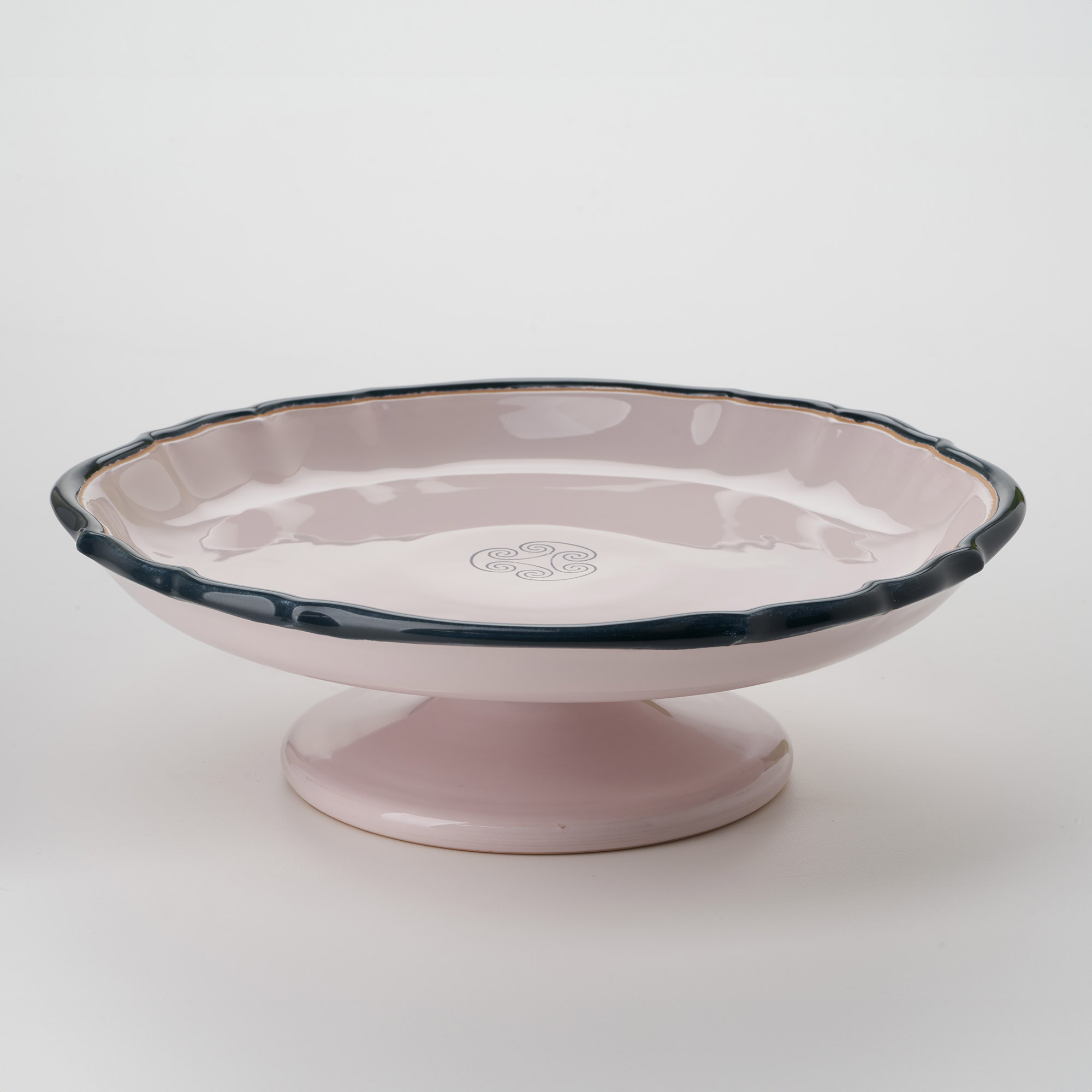Cerasarda Arte Tavola Alzata Monogram alzata rosa poudrè