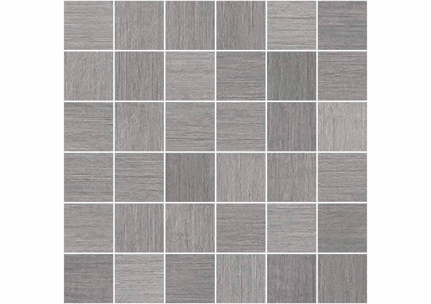 Roca Malla Gris mosaico ceramica su rete rivestimento grigio