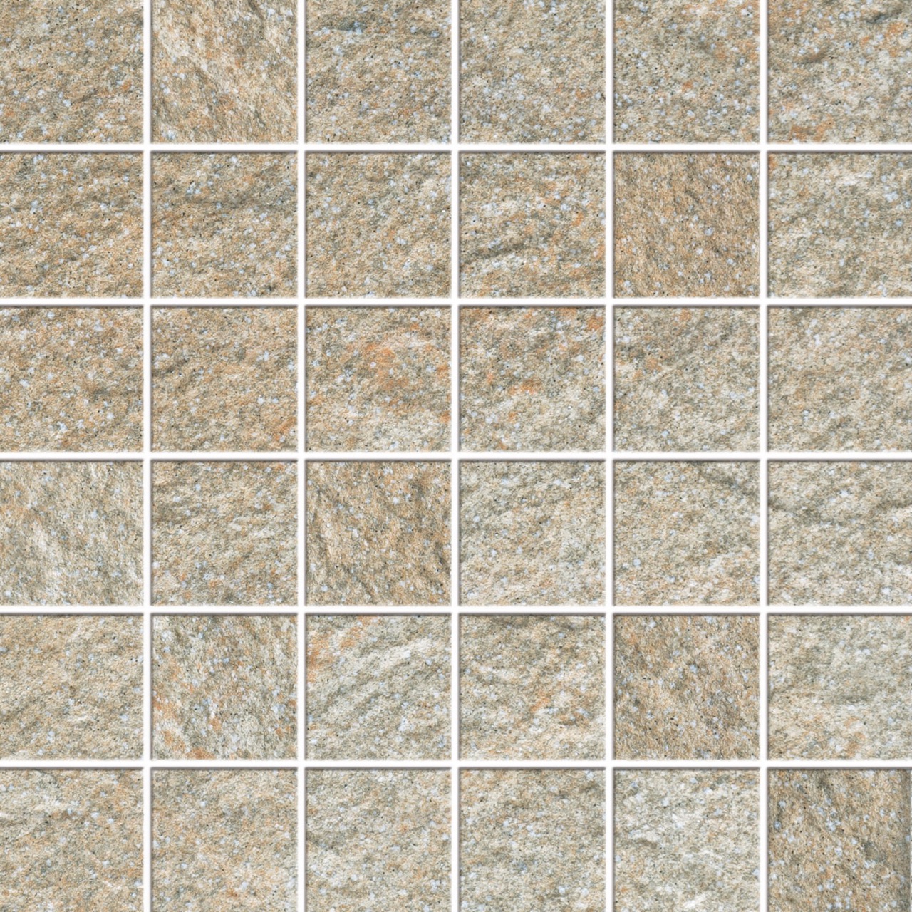 Recer Lithos Brown 30x30 Mosaico 4,5x4,5 Marrone Naturale