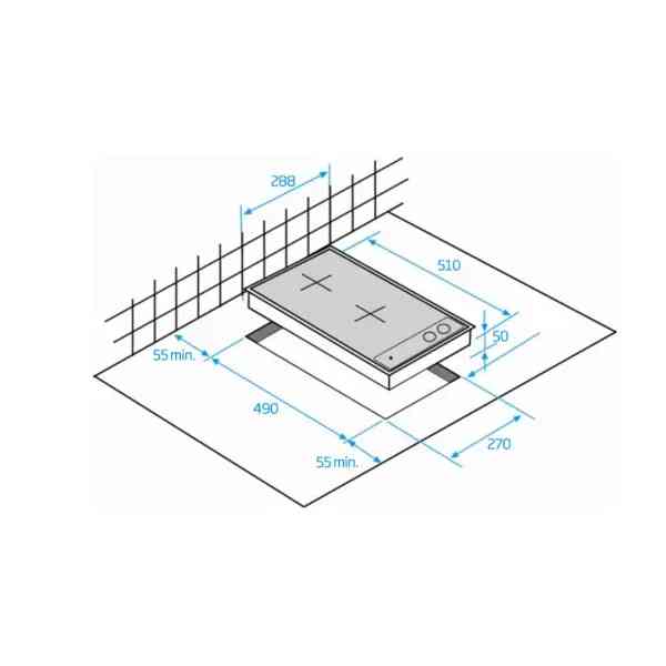 Beko HDMI32400DT piano induzione domino 30 cm nero 2 zone