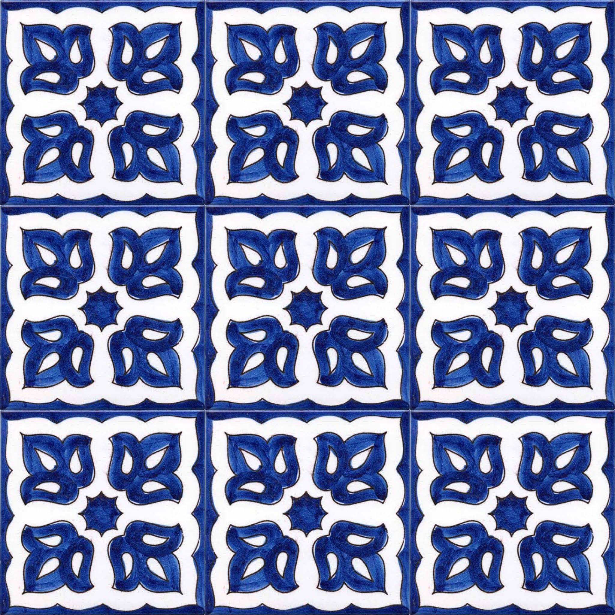 Ceramica Pinto Barocco Vietri VP14808 piastrella maiolica decoro mano