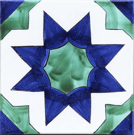 Ceramica Pinto Classico Vietri VP7873 piastrella 20x20 maiolica a mano