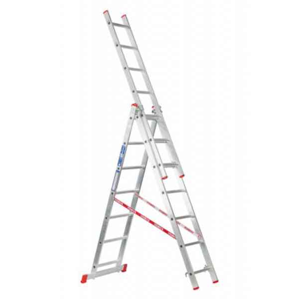 STS scala alluminio 3x7 gradini 2,95 m tripla