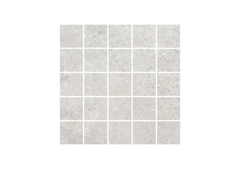 Roca Avalon Malla mosaico grigio effetto pietra parete