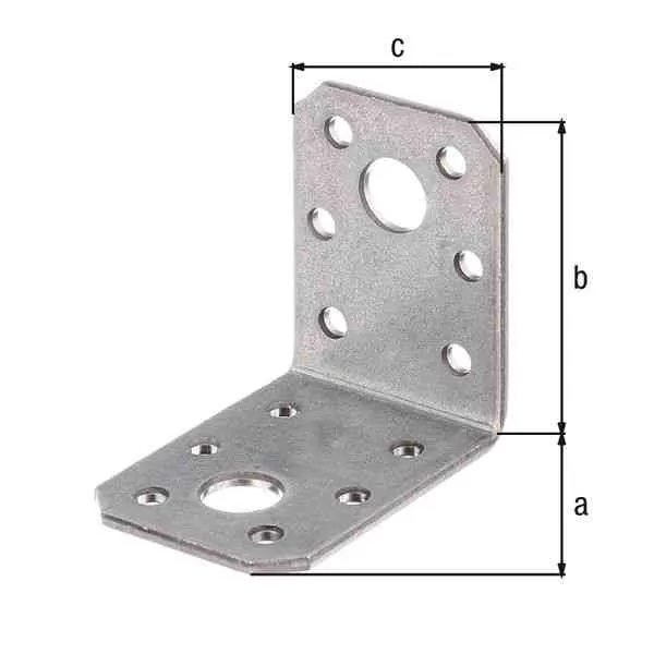 GAH Alberts Squadretta Angolare 50x50x35 mm Acciaio Zincato