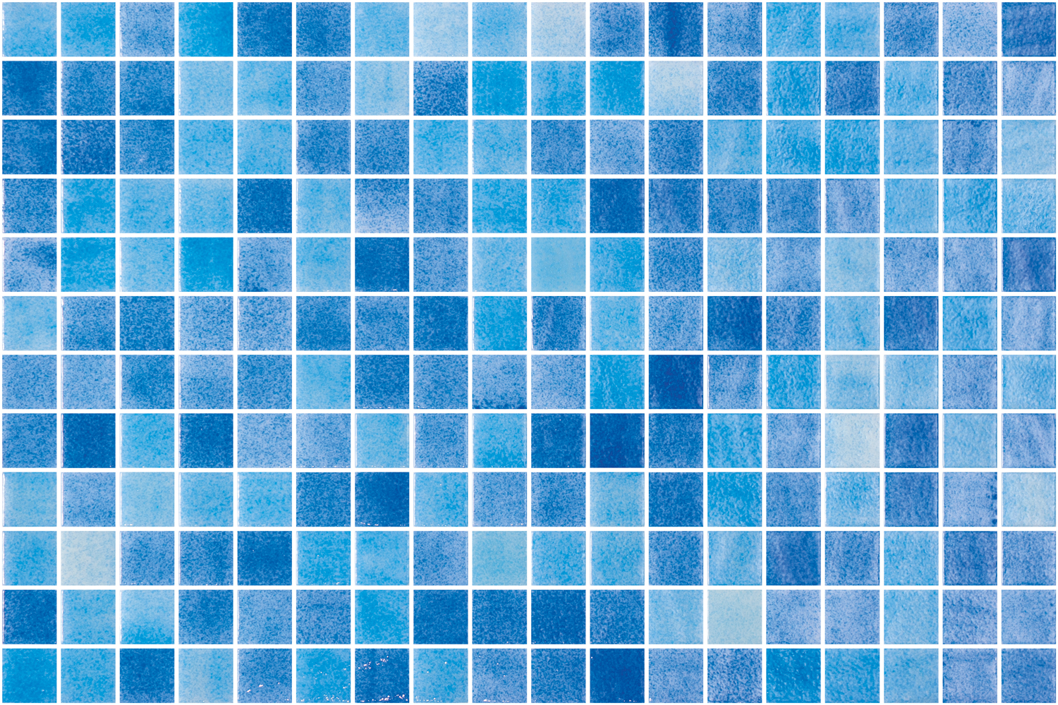 SQ Mosaic Genuine Tetra mosaico blu lucido sfumato
