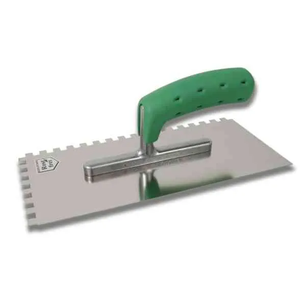 Hufa frattazzo dentato inox 280x130 mm dente 10x10