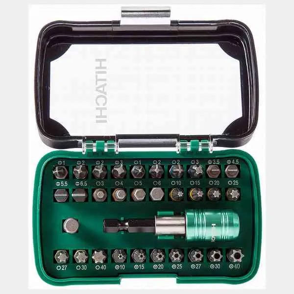 Hikoki Proline set inserti avvitatura 32 pezzi acciaio titanio