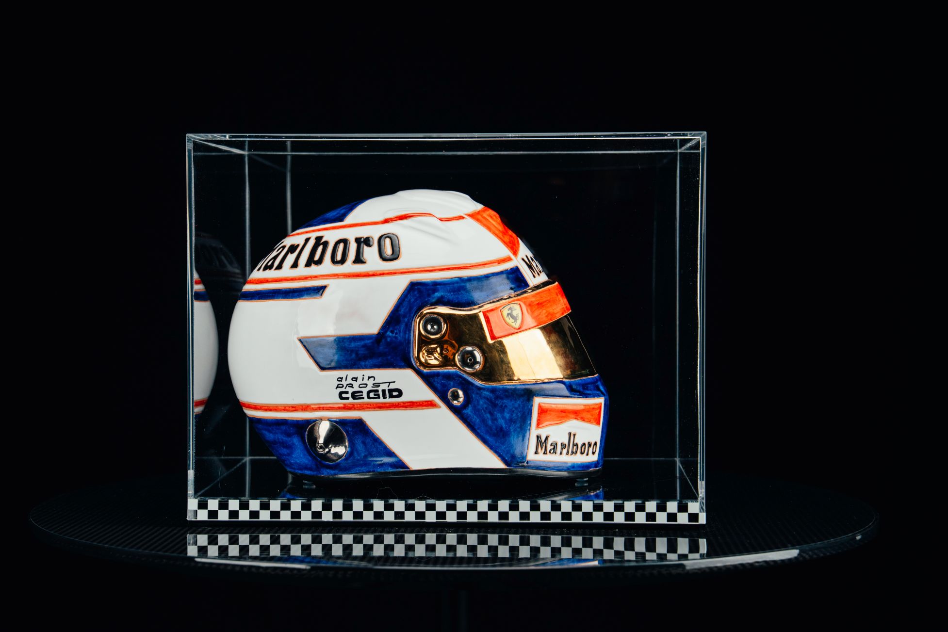 Cerasarda Art Helmets Helm APR casco ceramica Alain Prost pezzo unico