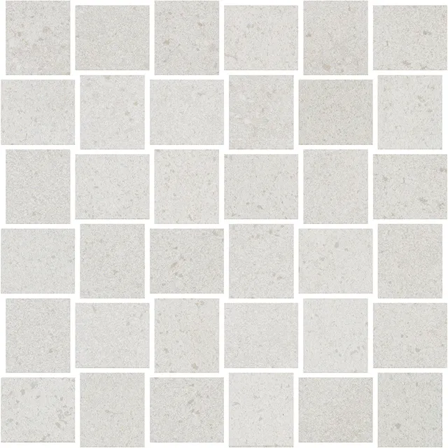 Recer Grand Stone Silver mosaico 30x30 tessere 4,4x5 pietra