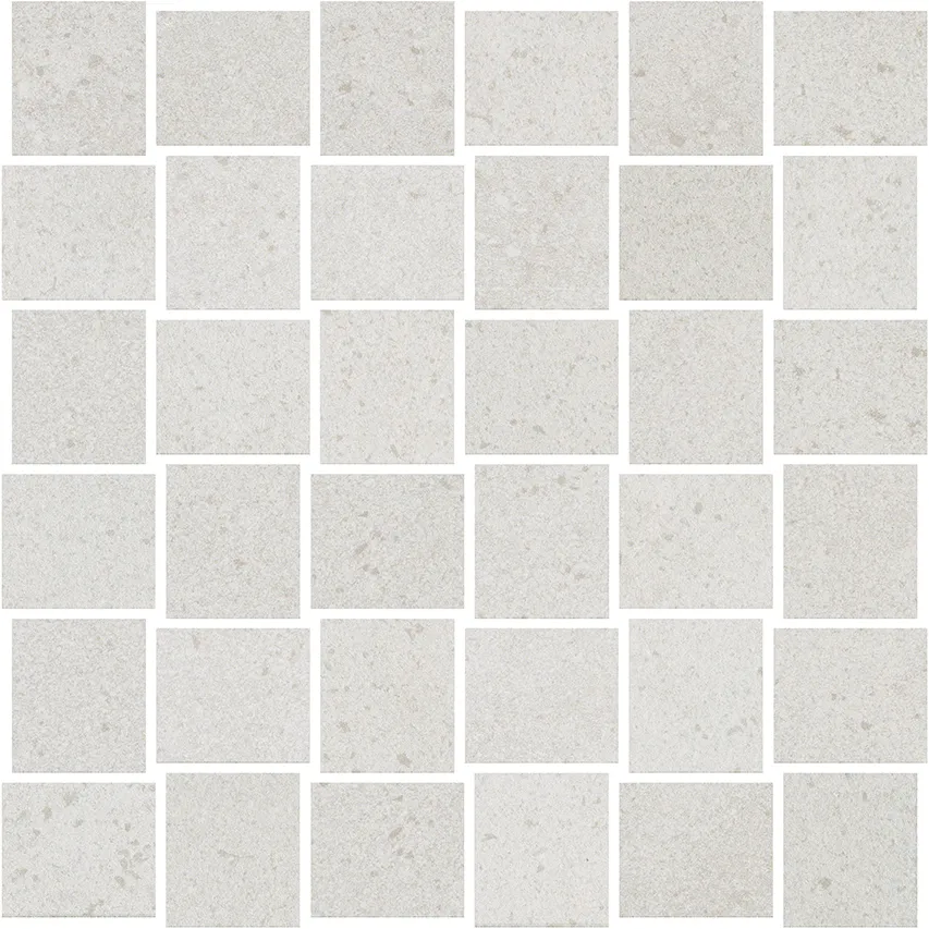 Recer Grand Stone Silver mosaico 30x30 tessere 4,4x5 pietra