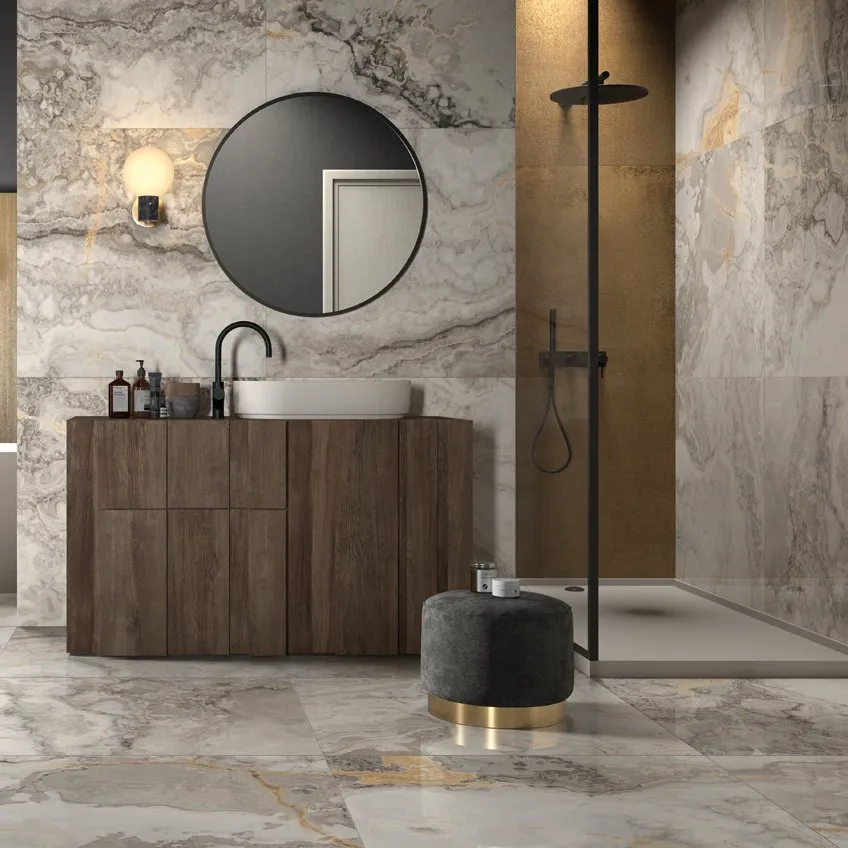 Viva Made Oro Piastrella Ceramica Pavimento Parete Oro
