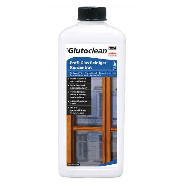 Glutoclean Profi Glas Reiniger detergente vetri concentrato 1 L