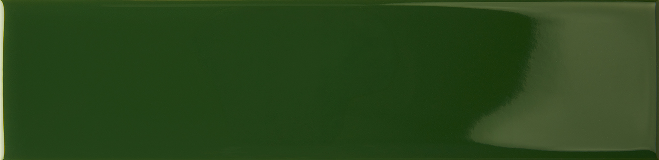 Recer Cromina Deep Green piastrella 7,5x30 Brilho lucida verde