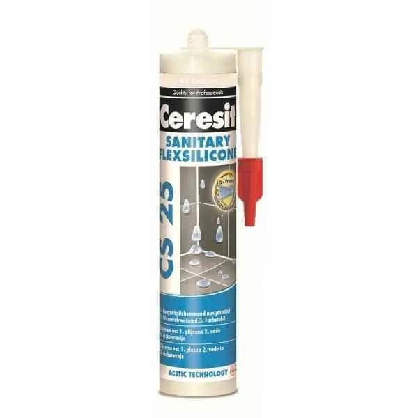 Ceresit CS25 silicone sanitario Natura 300 ml antimuffa