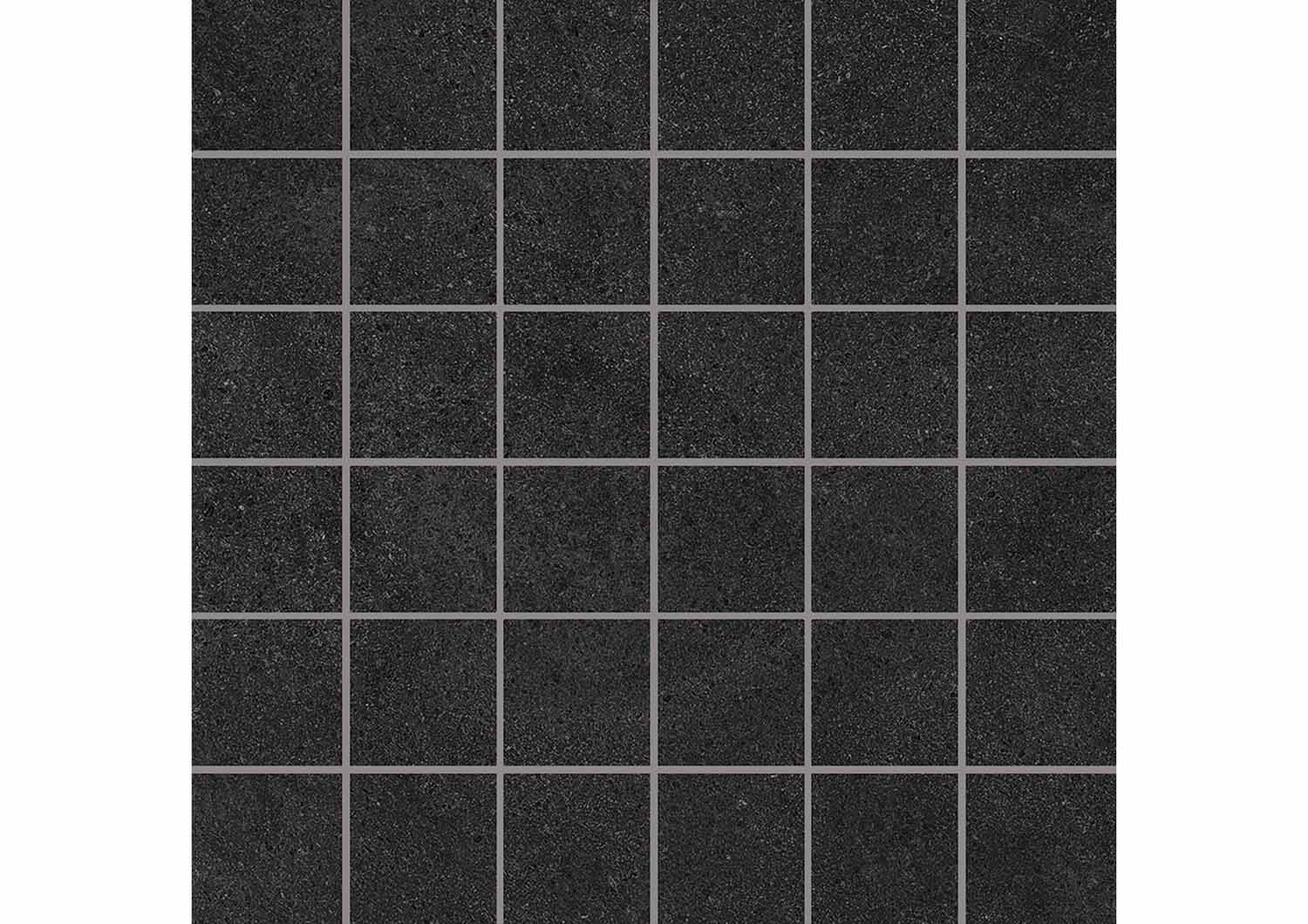 Roca Malla Negro mosaico nero grande formato