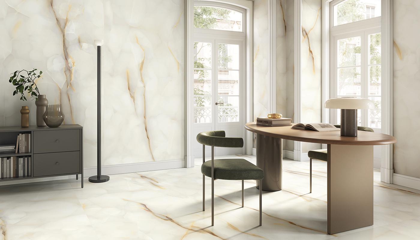 Viva Made Tele di Marmo Pure Onyx Piastrelle Effetto Marmo