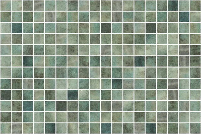 SQ Mosaic Kubu Okoze Glossy mosaico piscina verde lucido