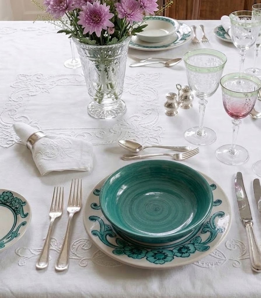 Ceramica Pinto Frutta VP15976 piatto fondo verde vittoria