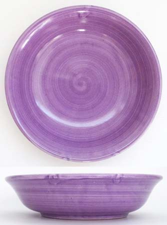 CERAMICA PINTO Pennellato VP12562 piatto fondo lilla a pennello
