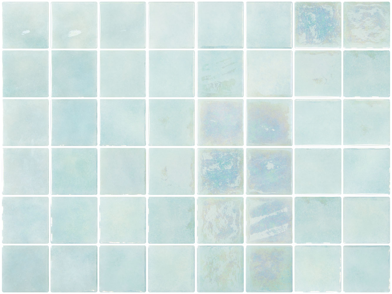 SQ Mosaic Pearl Fifty Pearl 201 mosaico verde lucido 50x50