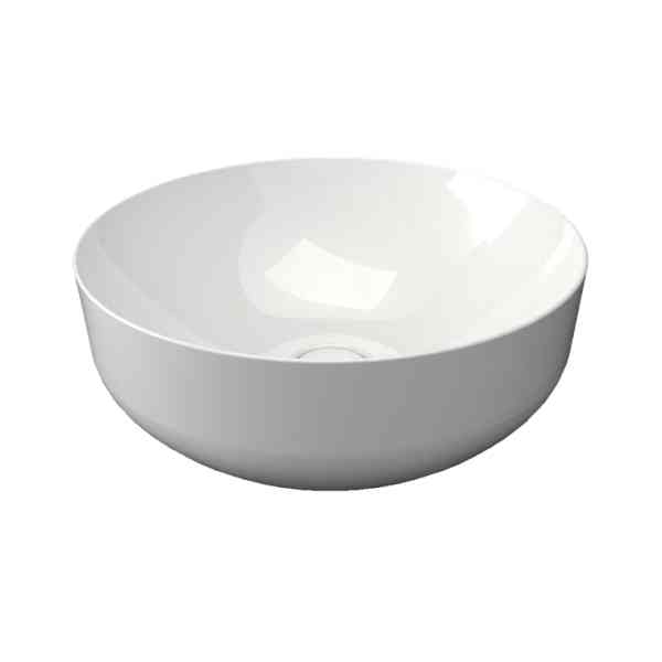 SDR Ceramiche Lake 1 Lavabo 42x42x17,5 cm Bianco Lucido