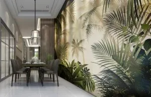 Viva Made Palm Trees Complemento Ceramica Decoro Bagno