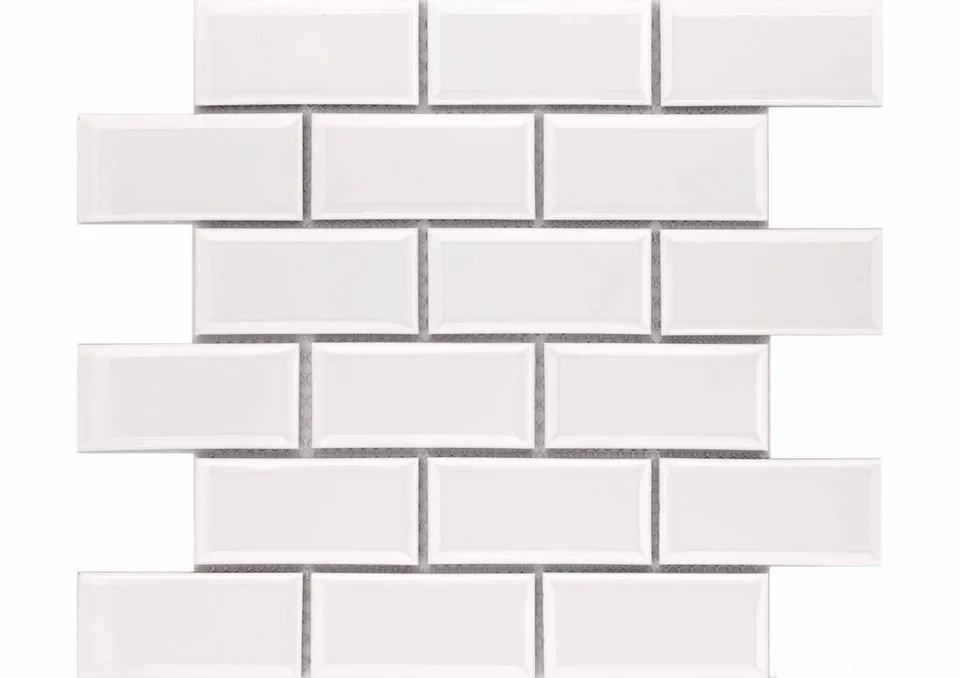 Roca Tiles Rock Art Listello Brick Blanco parete