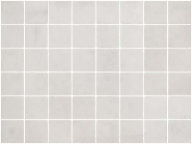 SQ Mosaic Kubu Fifty Ishidai mosaico bianco opaco 50x50