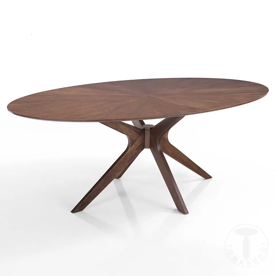 Viva Made Tallin Tavolo Ovale Dark Wood Legno Scuro