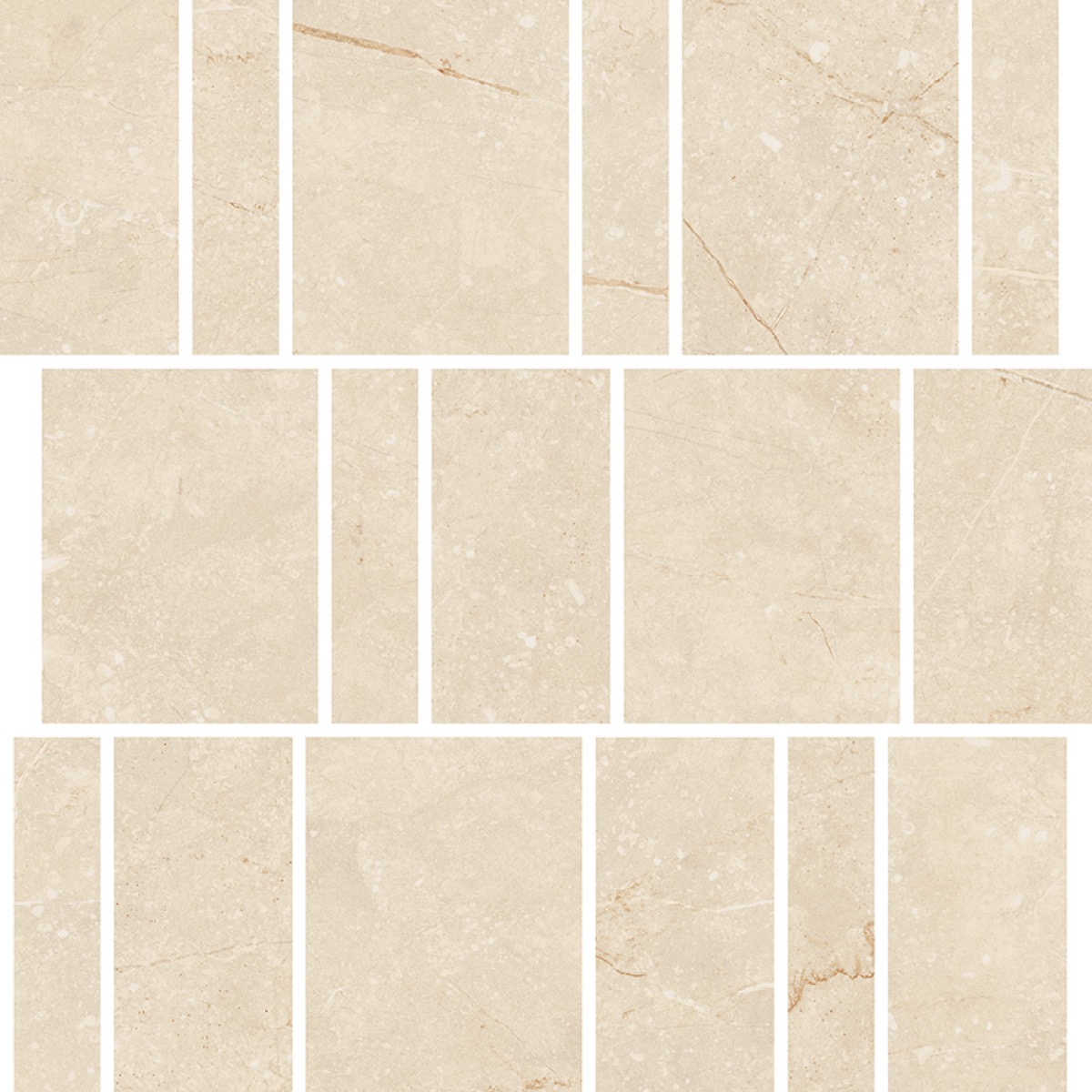 Recer Bluenza Light Sand mosaico beige naturale