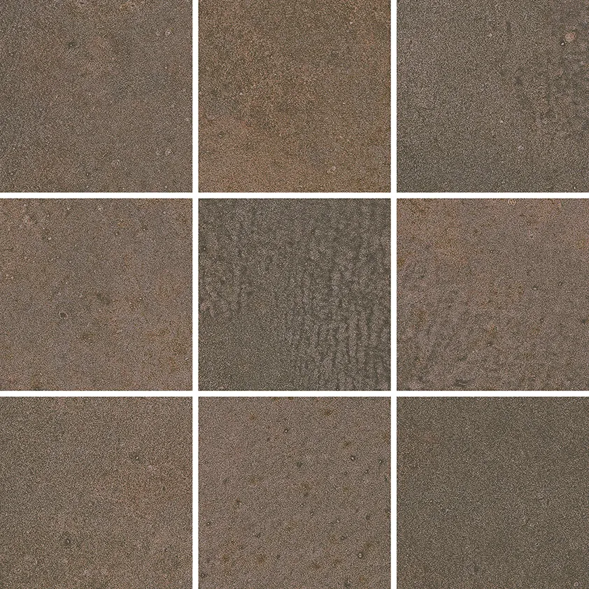 Recer Metalcrete Corten M10x10 mosaico effetto corten
