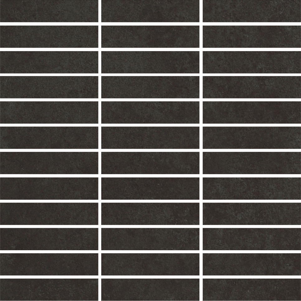 Recer Time Antracite mosaico 30x30 tessere 2,2x9,7 opaco