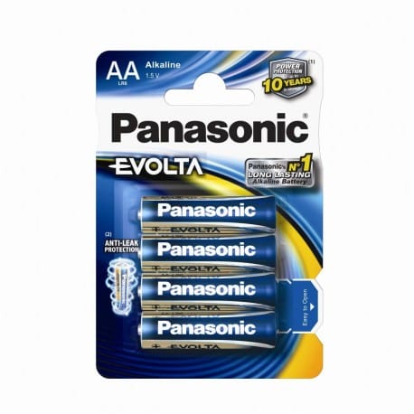 Panasonic Evolta Batteria AA LR6 stilo alcalina