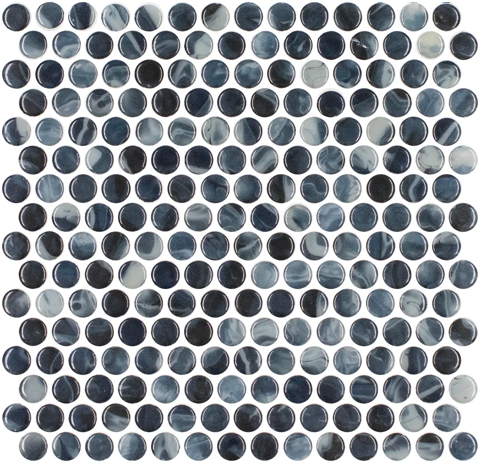 SQ Mosaic Identity Circle Wana mosaico turchese lucido 19 mm