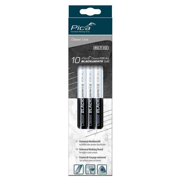 Pica-Marker Matita Bicolore Nero-Bianco 230 mm