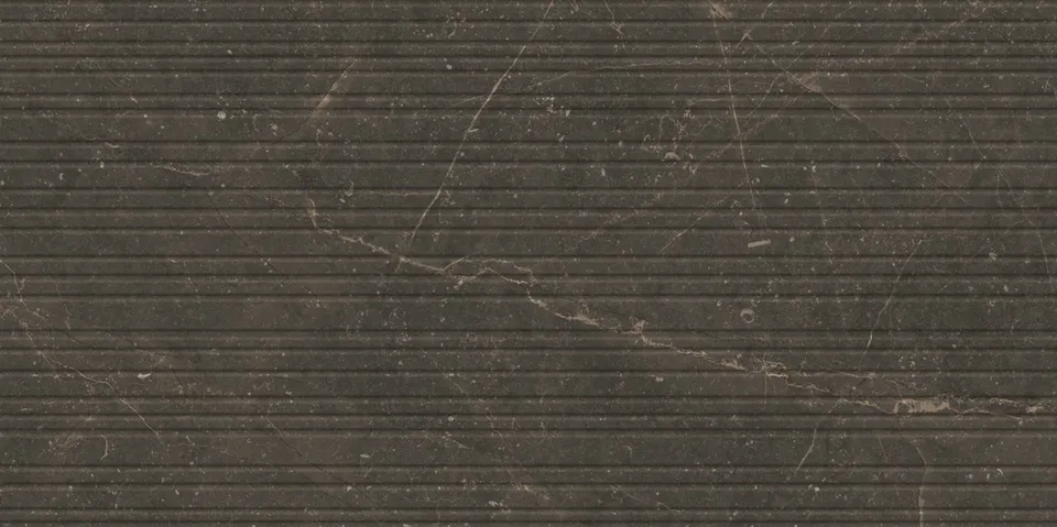 Recer Bluenza Ripple Ebony Black piastrella 60x120 naturale