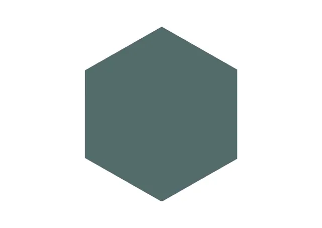 Roca Block Hexagon Verde piastrella esagonale opaca