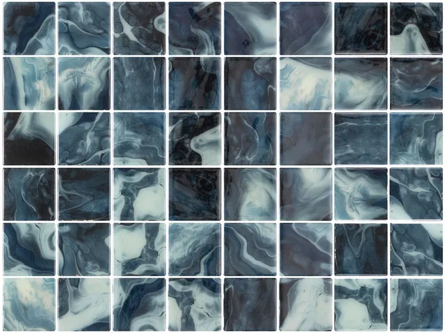 SQ Mosaic Identity Fifty Wana mosaico turchese lucido