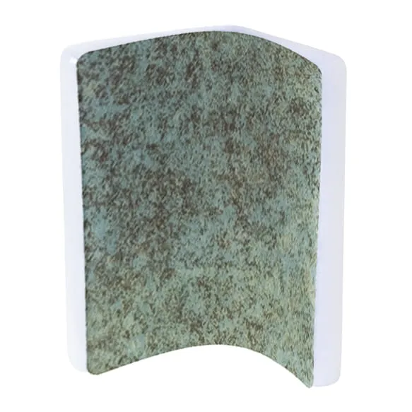 SQ Mosaic Special Finishes AB5 Okoze mosaico verde opaco angolo