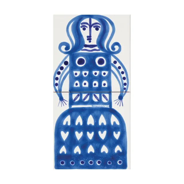 Cerasarda I Classici Dama 3 Comp Piastrella Blu 2 pz