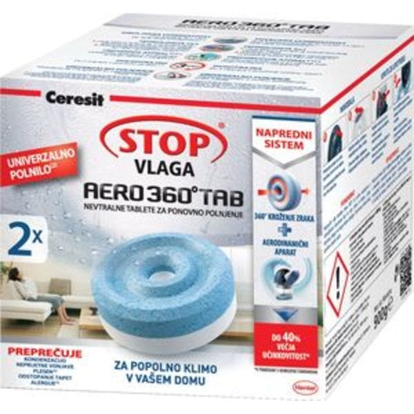 Ceresit Stop Aero 360° ricarica 2x450g freschezza cascata