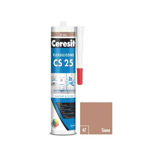 Ceresit CS25 silicone sanitario Siena 280 ml 47