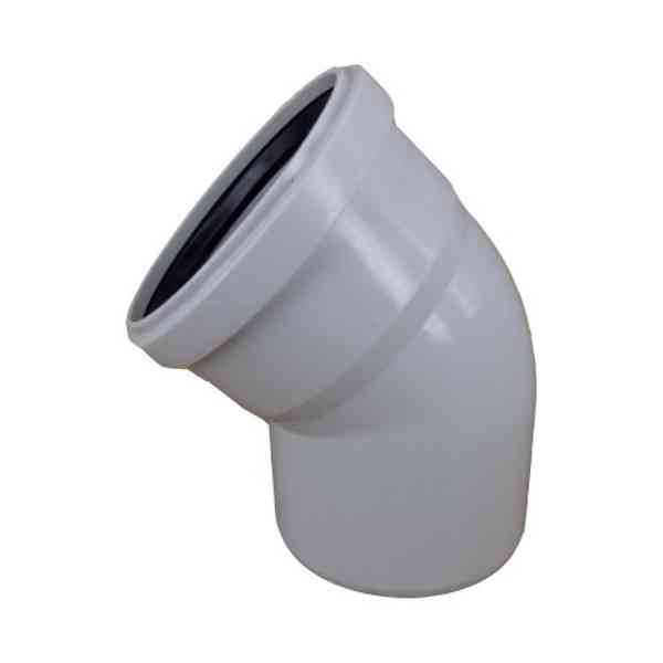 PP HK curva scarico 50 mm 45° raccordo idraulico