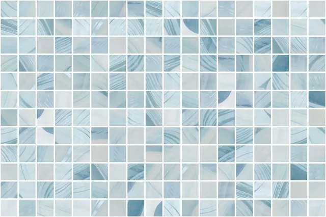 SQ Mosaic Bay Glam Lyse Glam mosaico azzurro opaco
