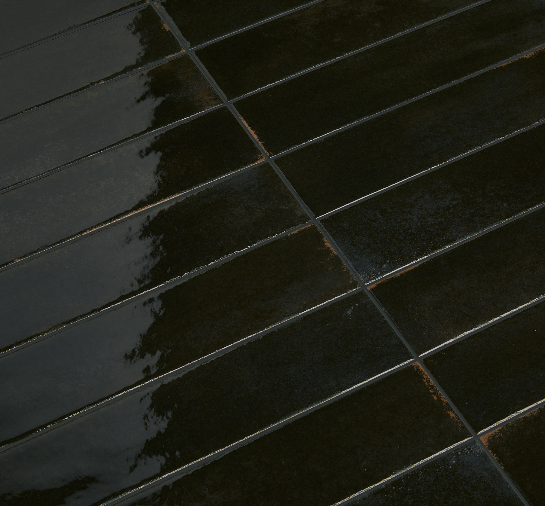 Recer Vetra Ebony Black piastrella 7,5x13 campione lucido