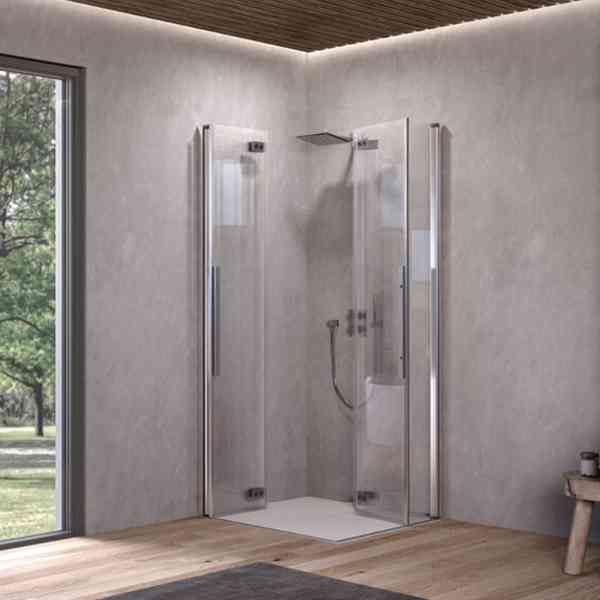 Kolpa Polaris Fold Q80 box doccia pieghevole 80 Silver