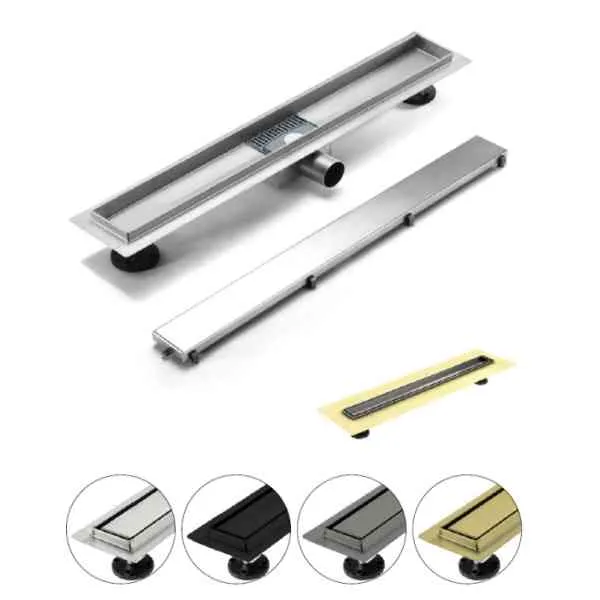 Lacus LC80X canalina doccia 7x80 cm inox spazzolato
